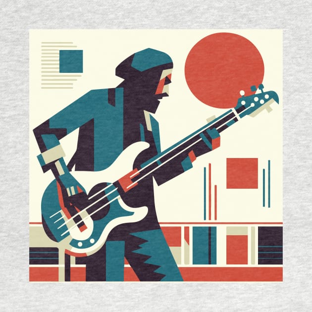 Cubist Bassman by n23tees